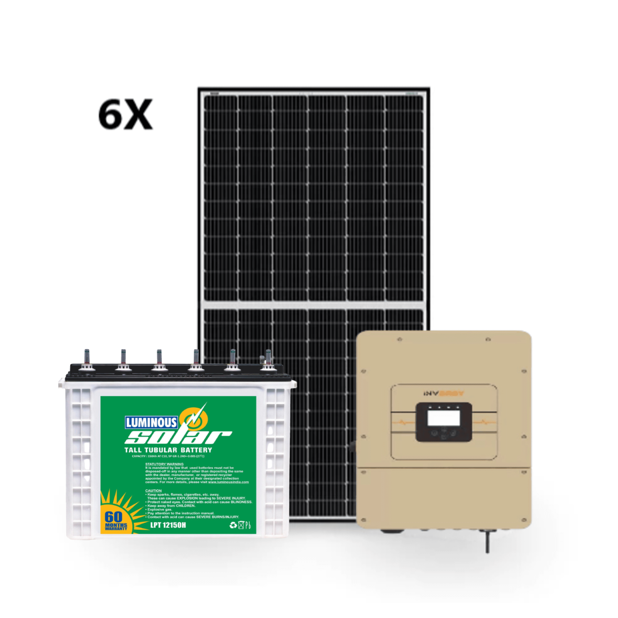 3kW Hybrid Solar System With Lead Acid Battery