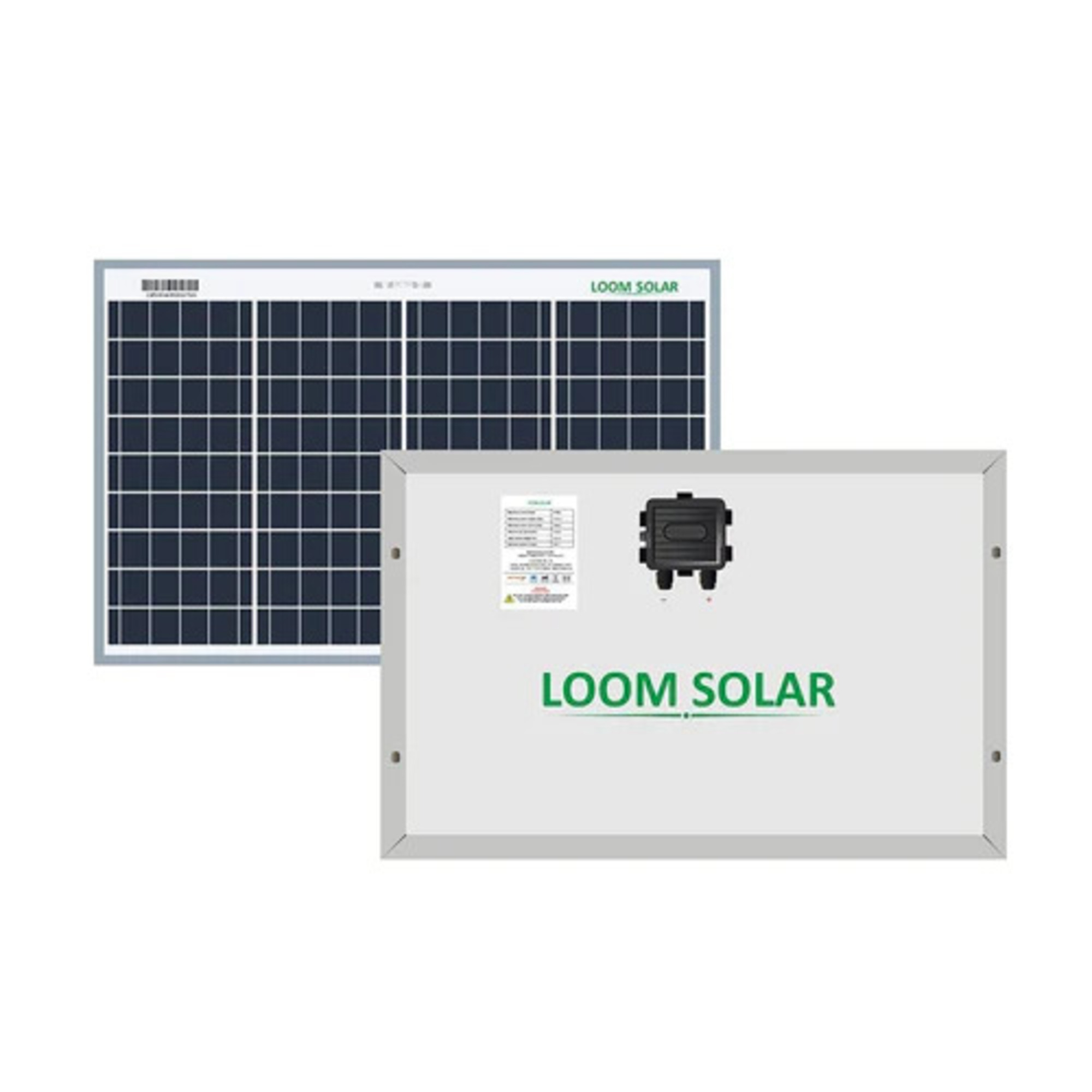 Loom Solar Panel 40 watt 12 volt Poly Crystalline