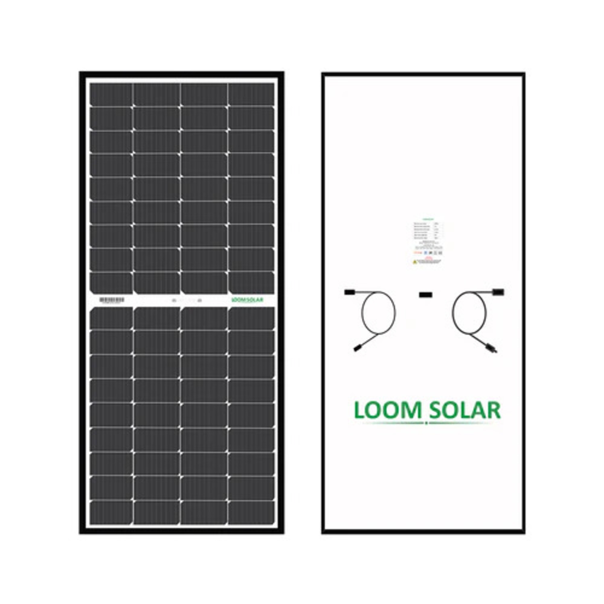 Loom Solar Panel 225 watt / 12 volt Mono Perc Half Cut (Pack of 2)